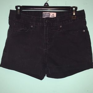 Black Jean Shorts